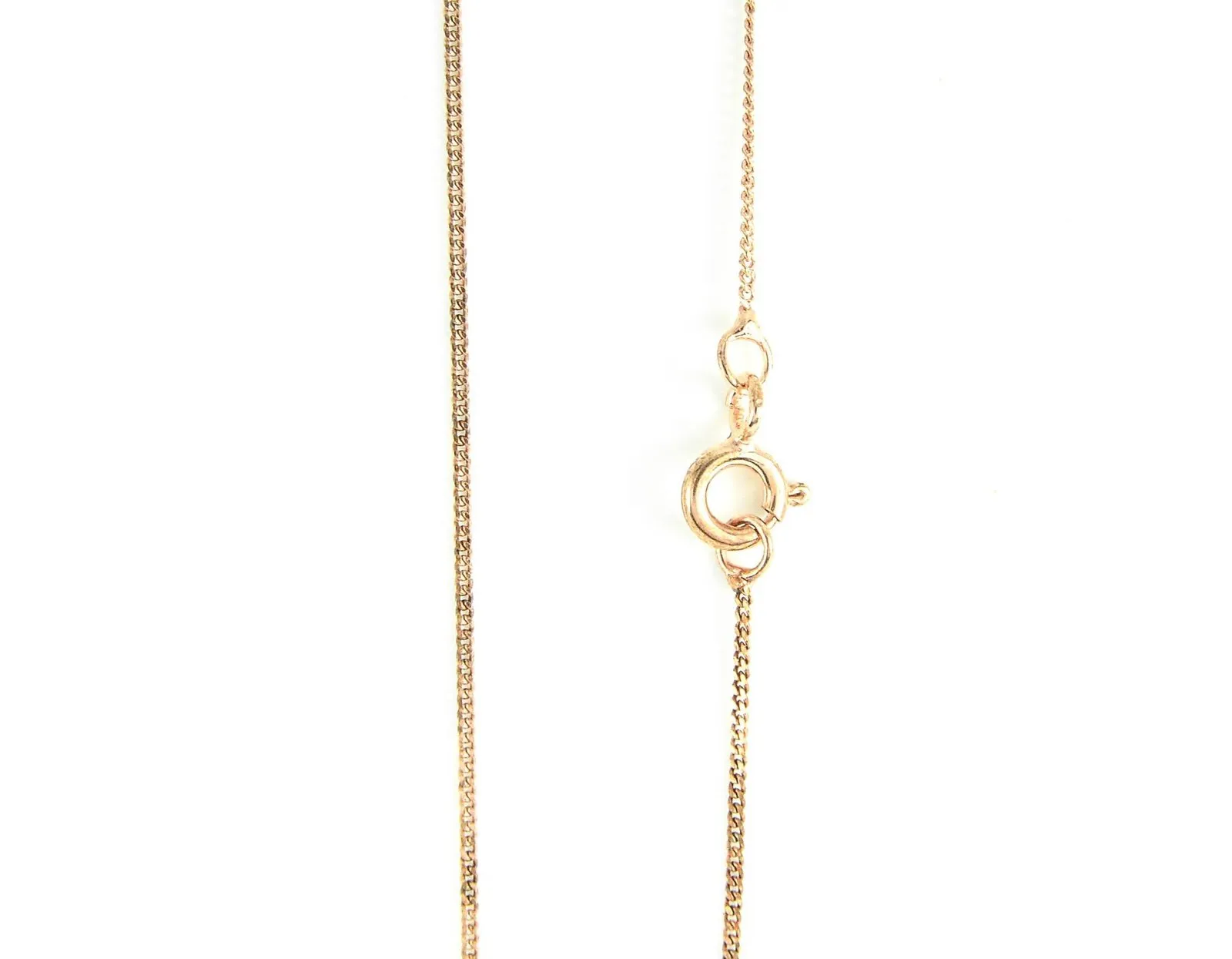 Rose Gold Tear Drop Shaped Pendant Necklace