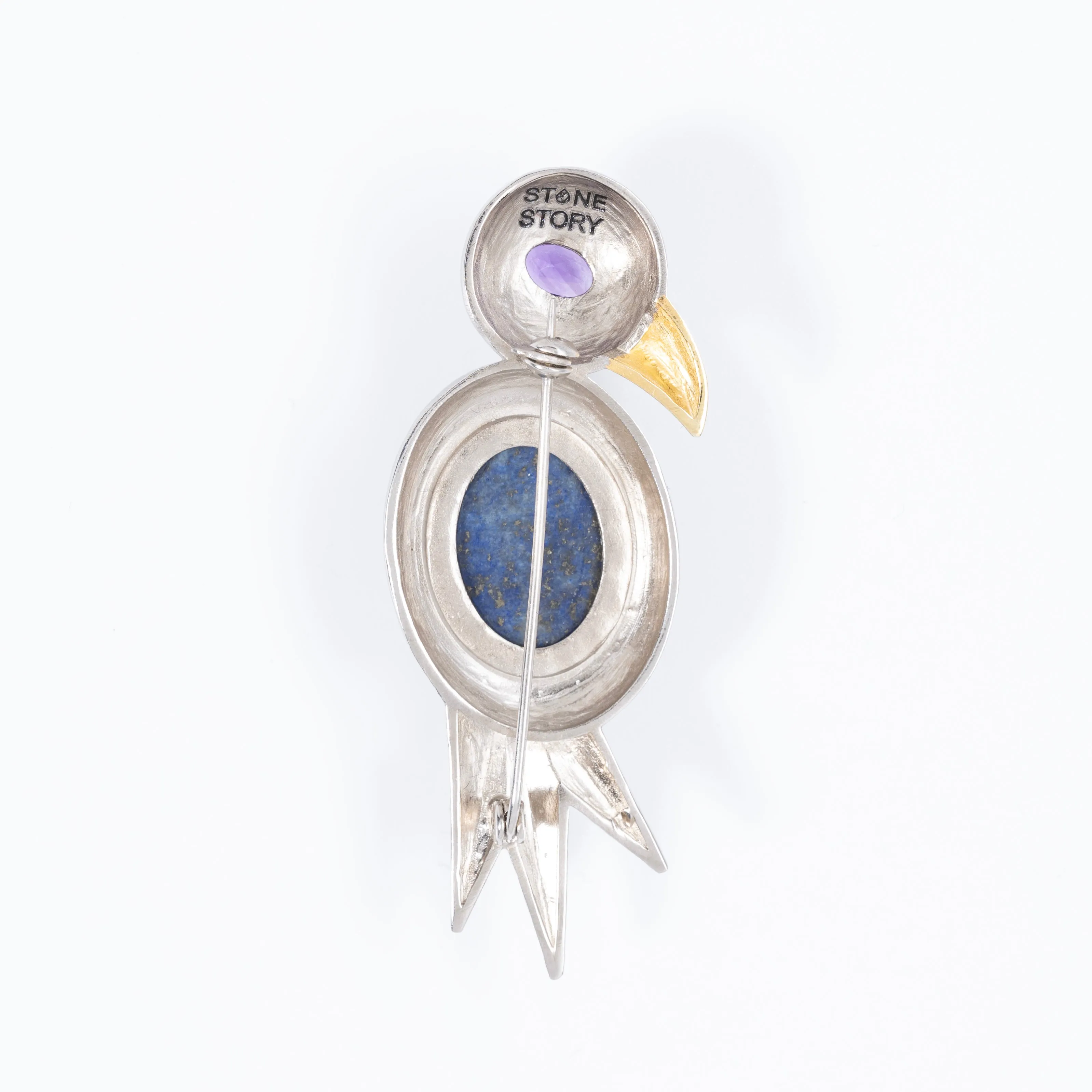 Royal Bluebird Brooch