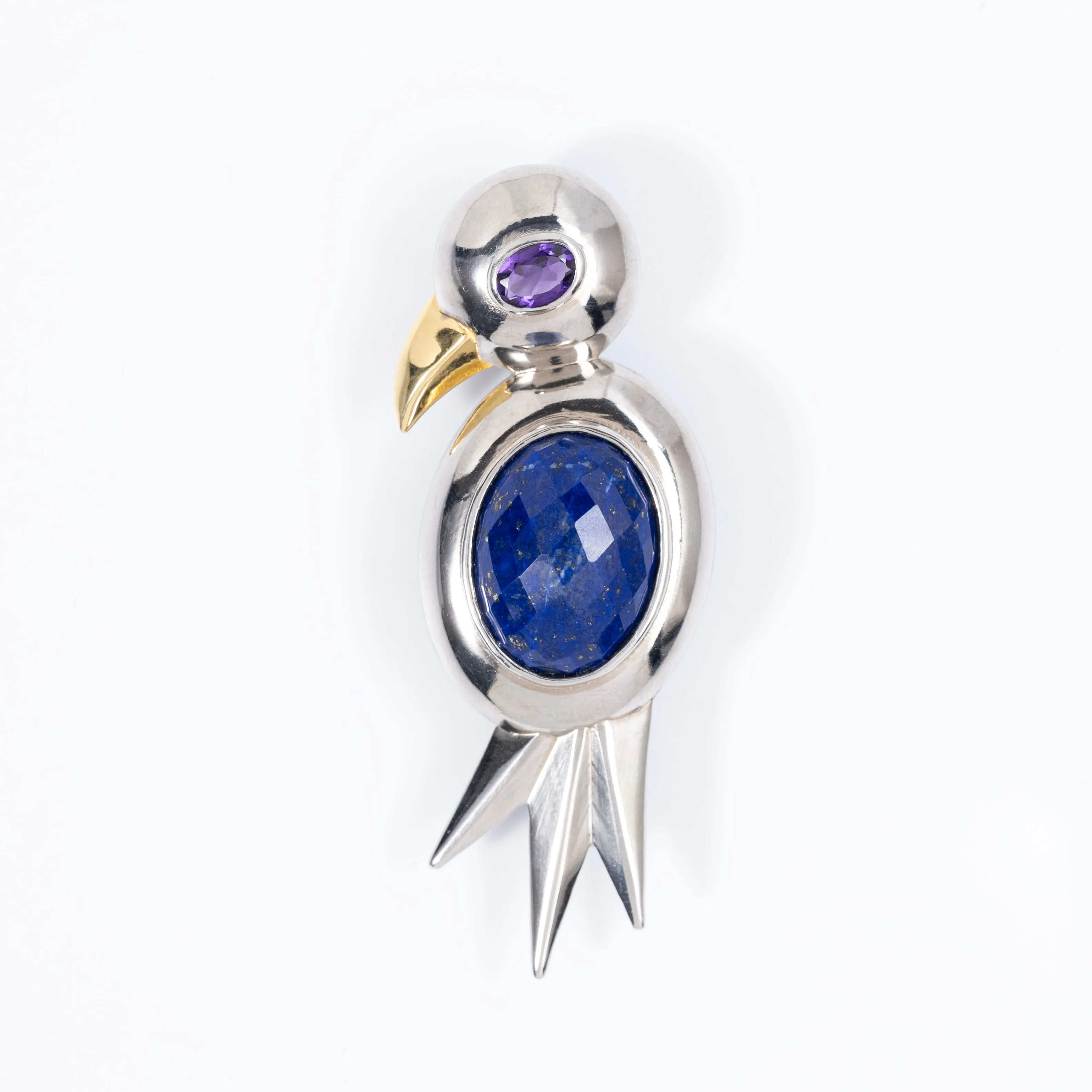 Royal Bluebird Brooch