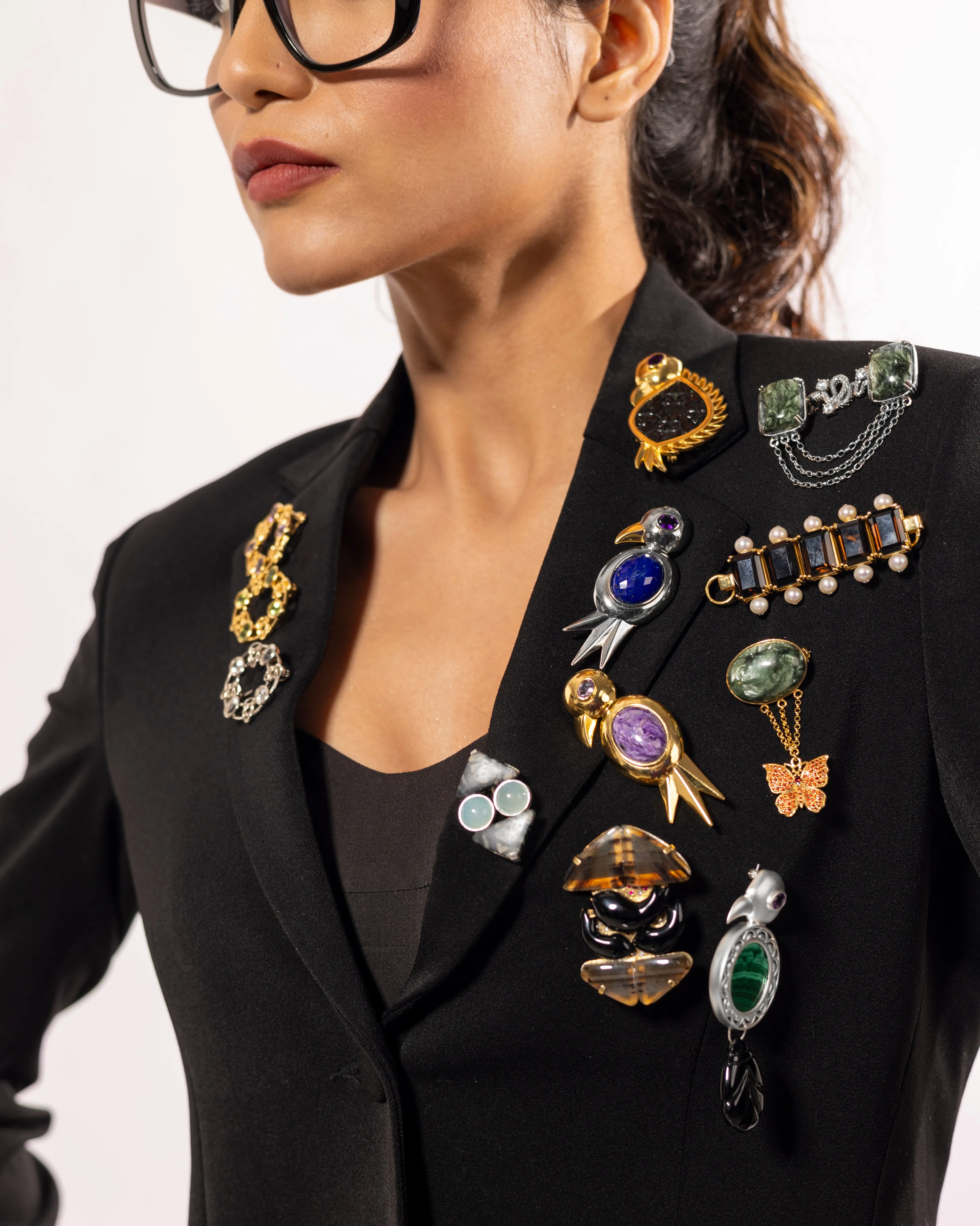 Royal Bluebird Brooch