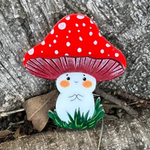 Scarlet Spore - Brooch - Set of 2