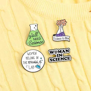 Science Metal Enamel Pins for Backpack