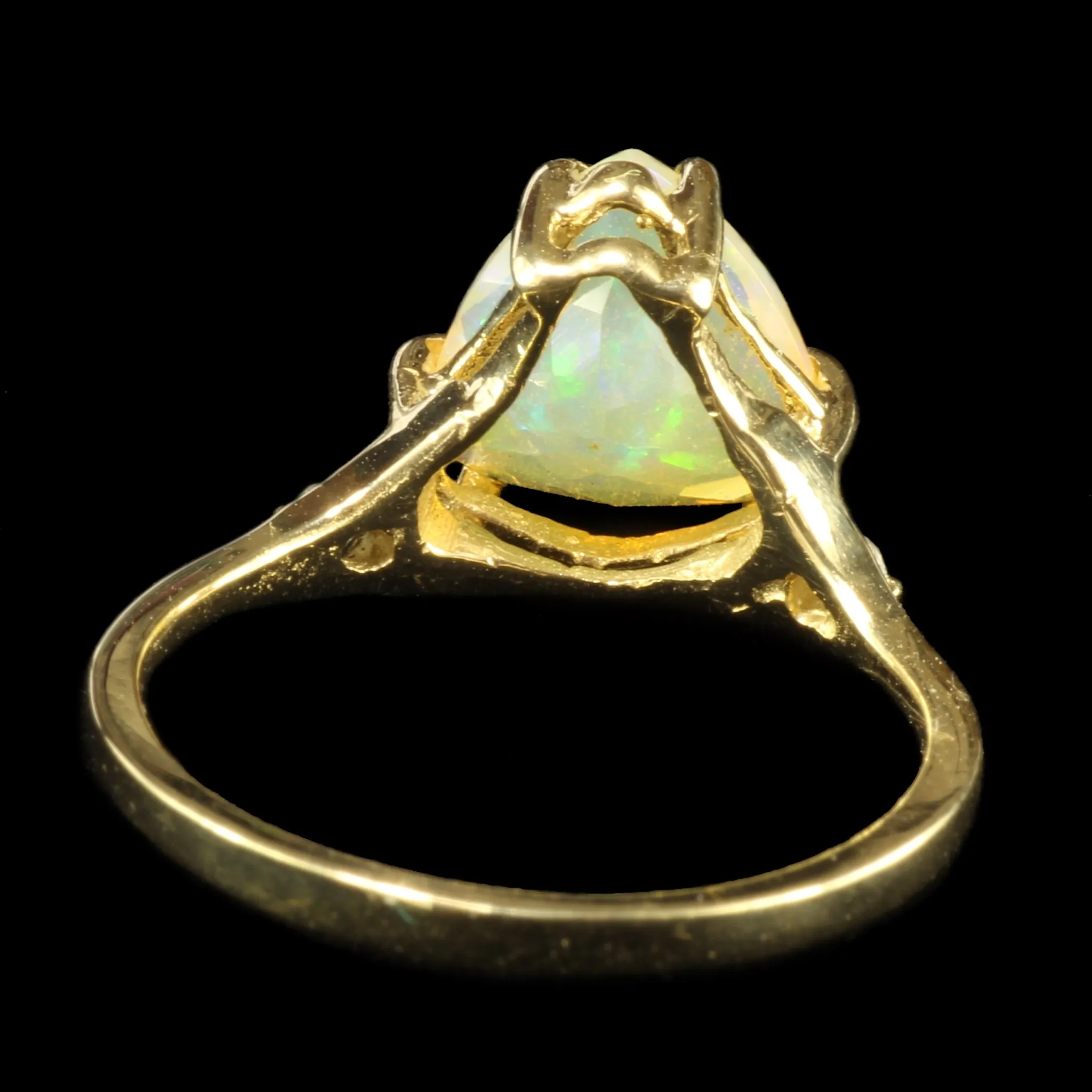 Selene - Trillium Ethiopian Opal and Diamond Ring