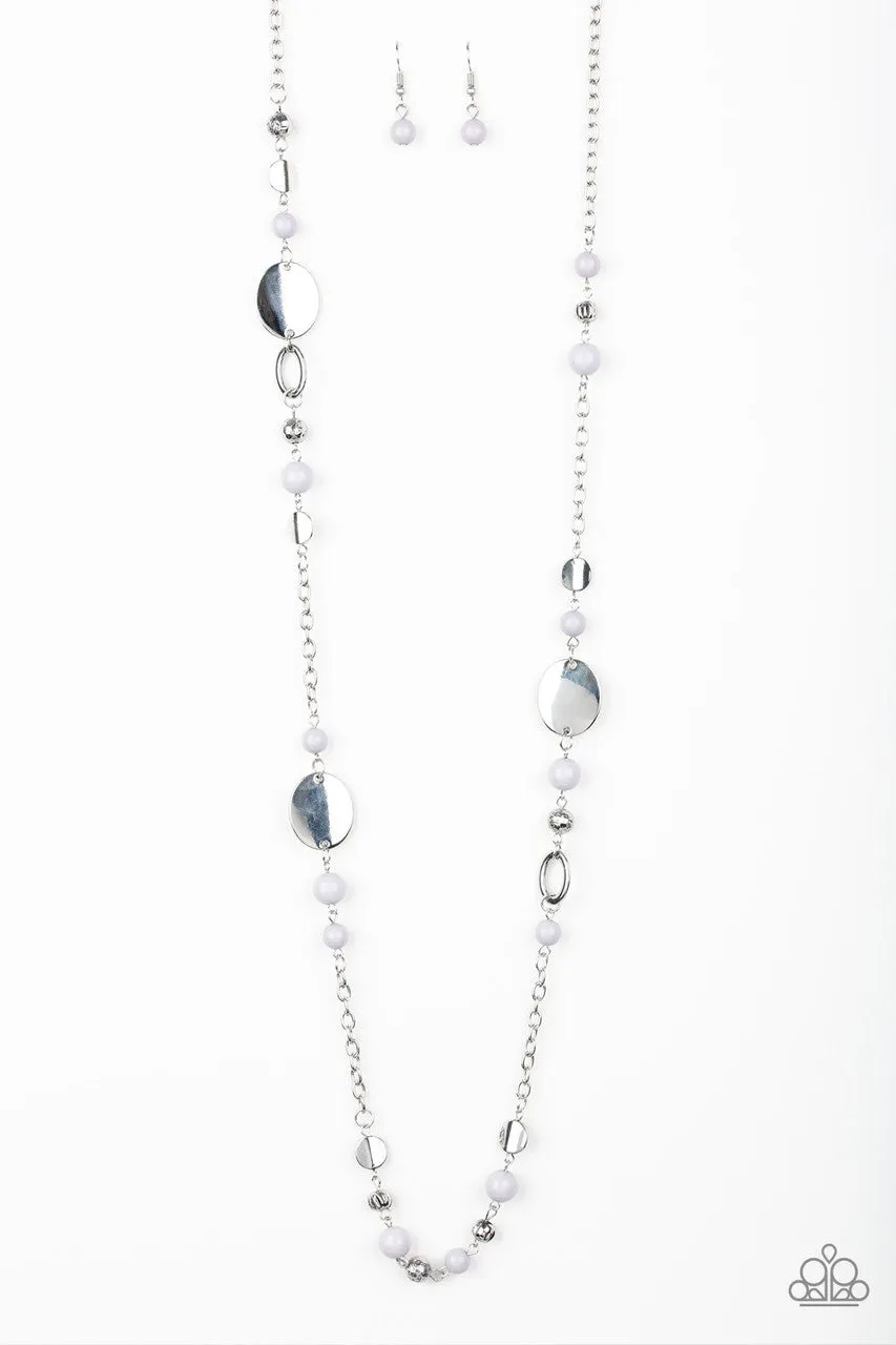 Serenely Springtime Silver Paparazzi Necklace