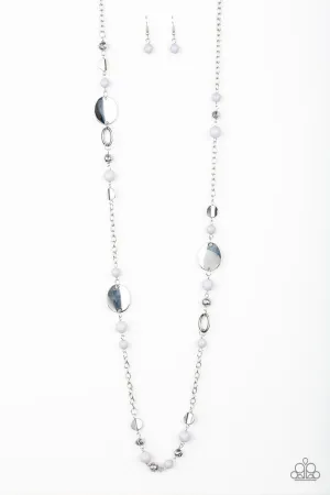 Serenely Springtime Silver Paparazzi Necklace