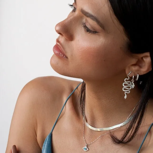 Serpentin Dream Snake Drop Earrings