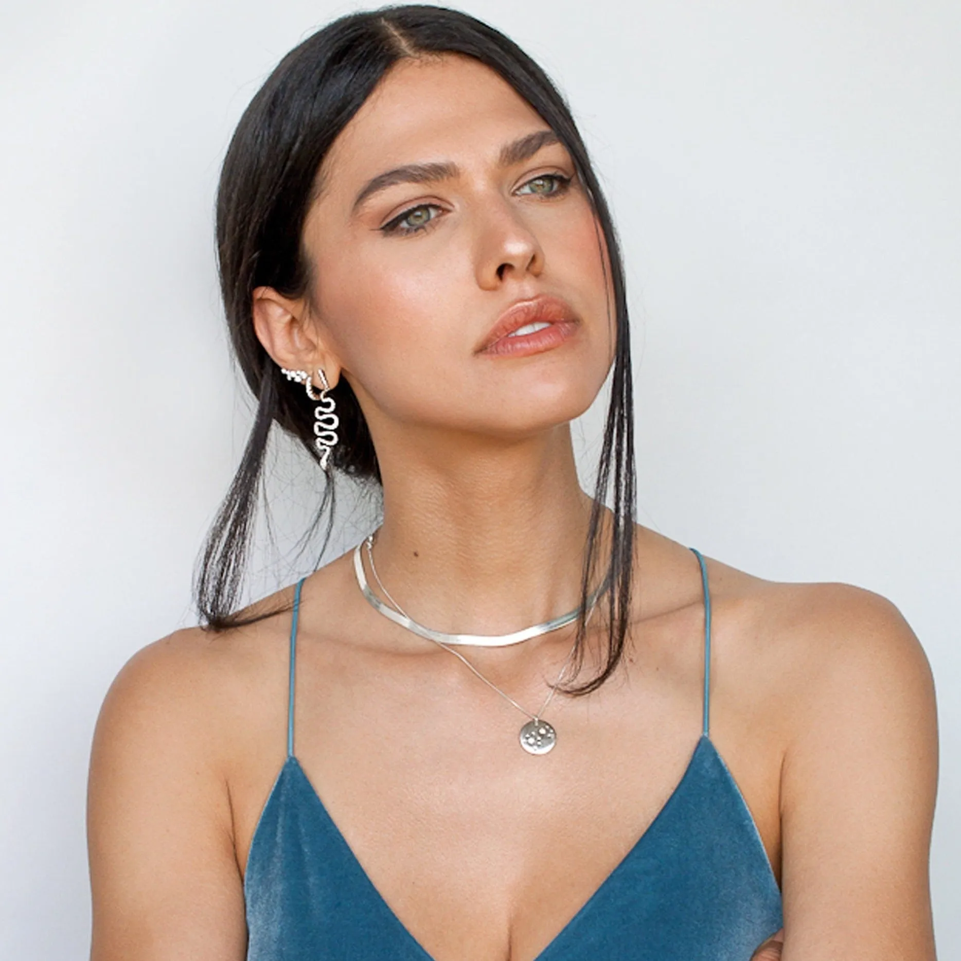 Serpentin Dream Snake Drop Earrings