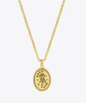 Shami Rose Medal Necklace