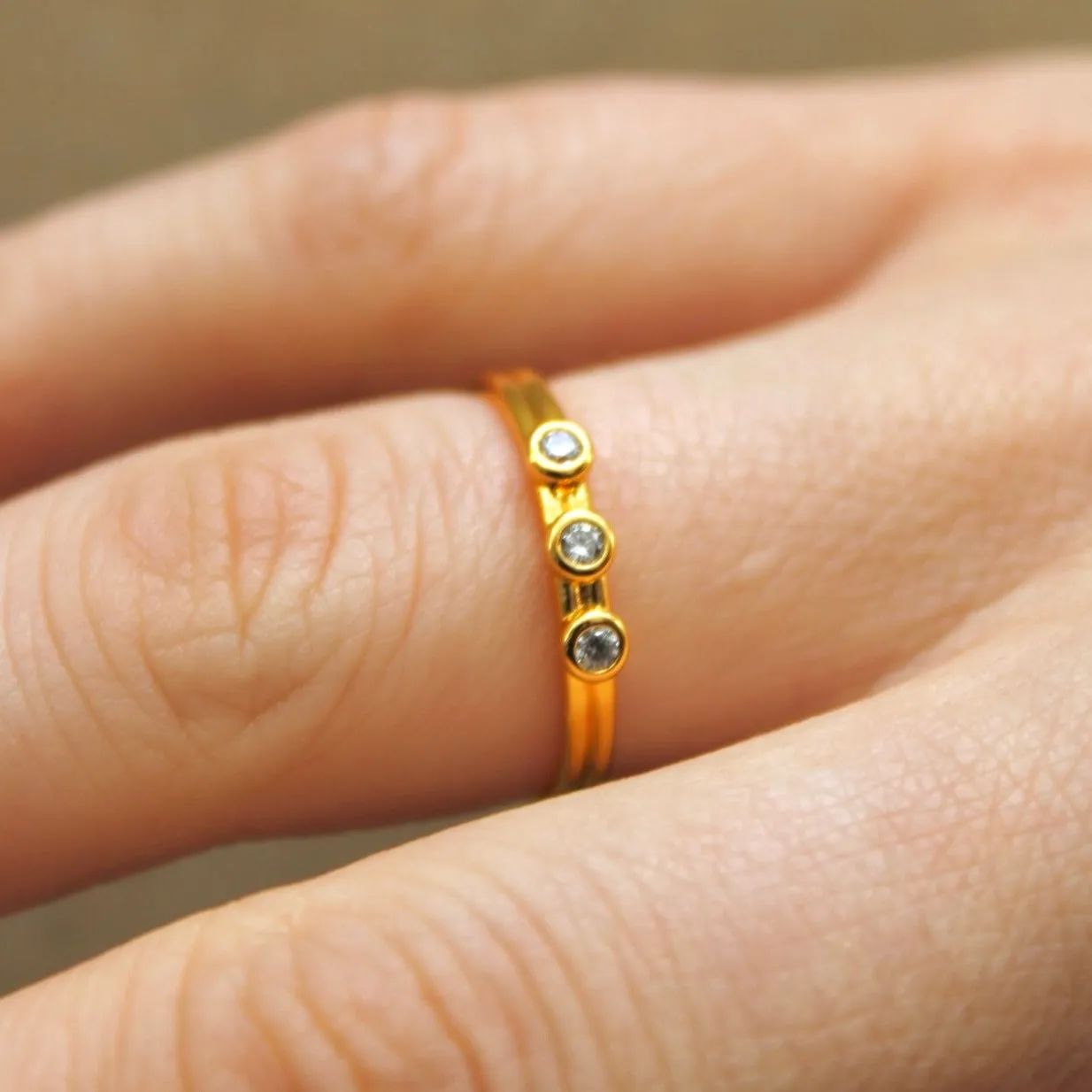 Shiloh Triple Stone Ring