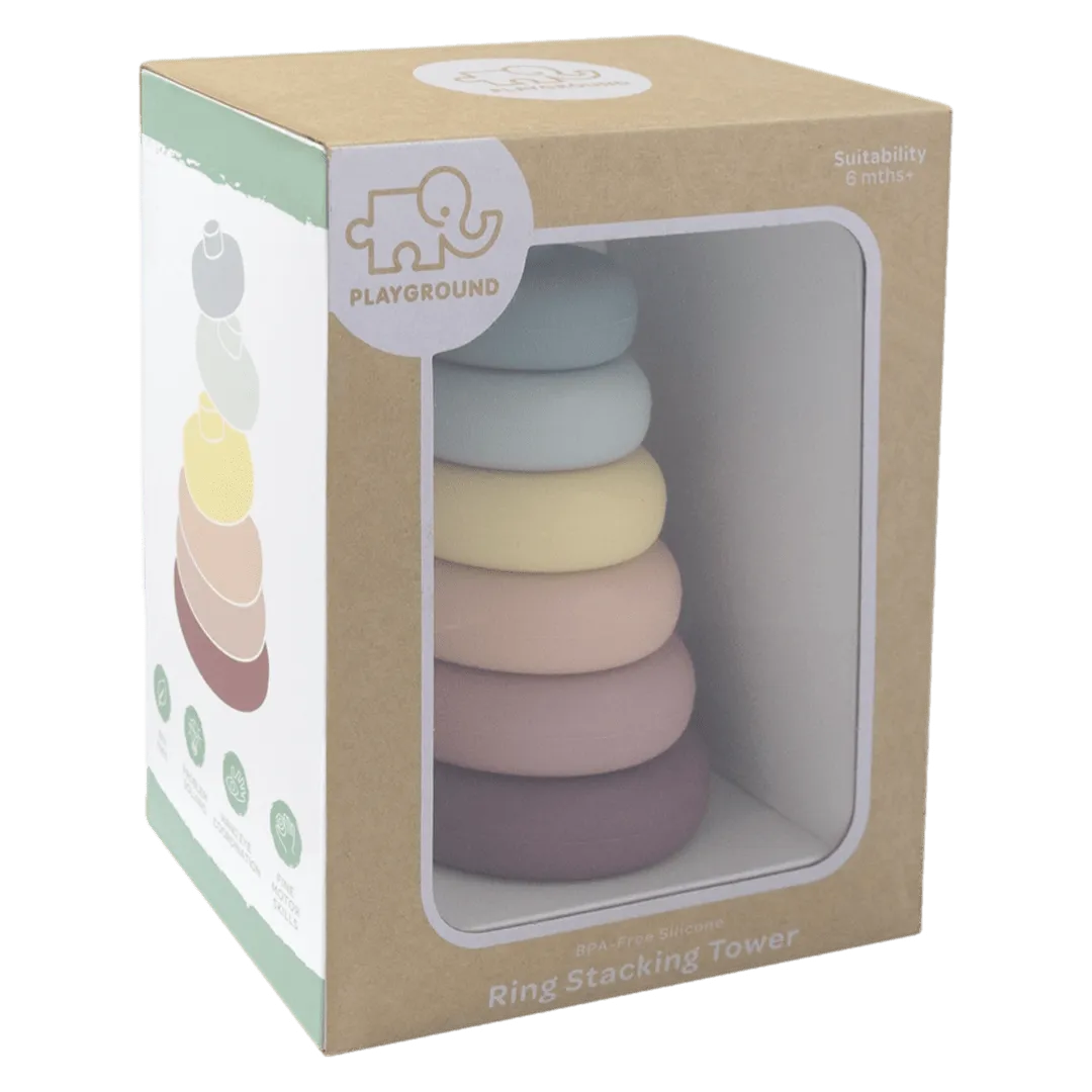 Silicone Stacking Tower Rings