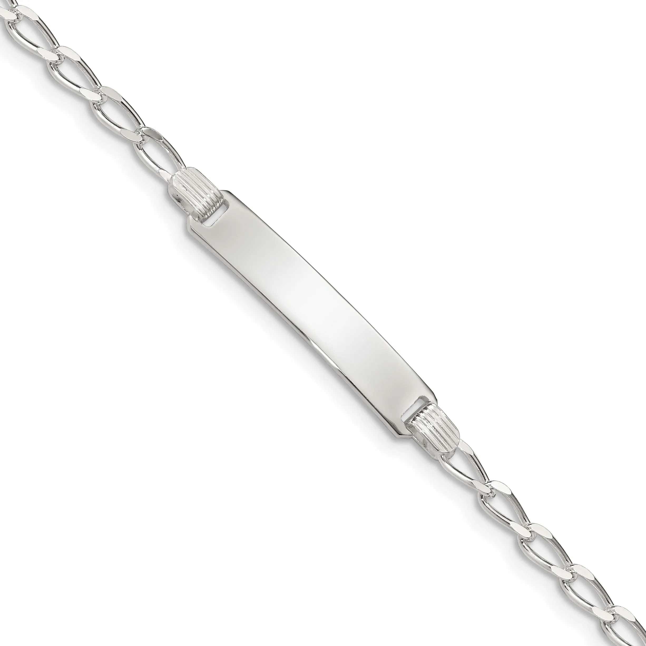 Silver Engravable Children's ID Bracelet