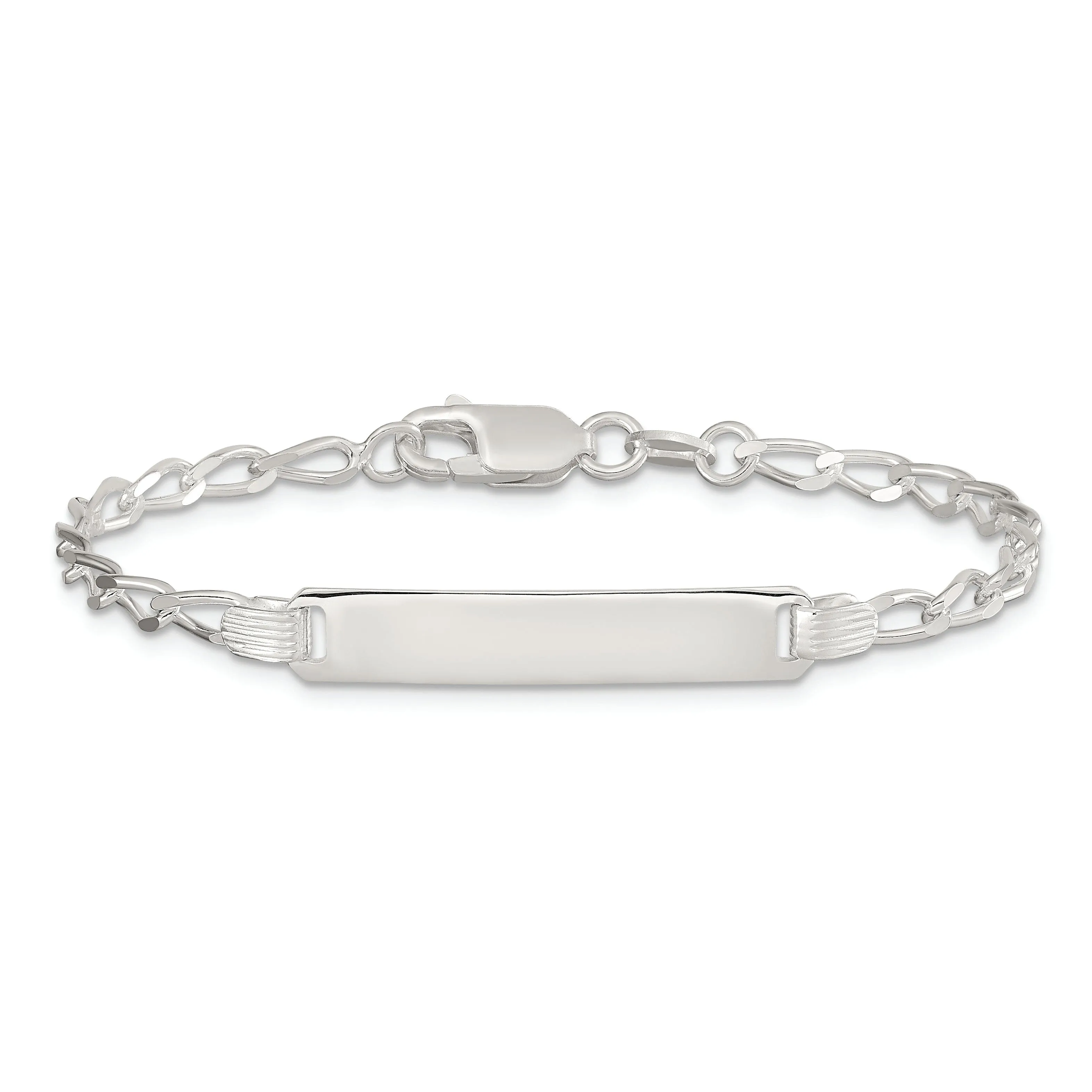 Silver Engravable Children's ID Bracelet