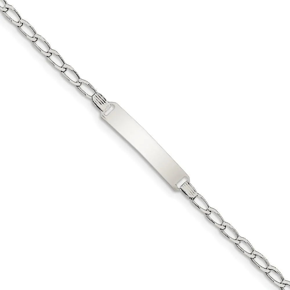Silver Engravable Children's ID Bracelet