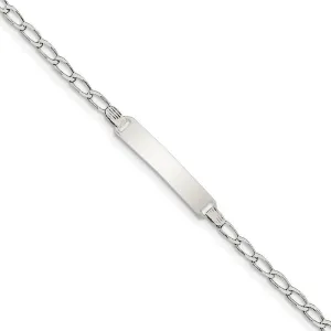 Silver Engravable Children's ID Bracelet