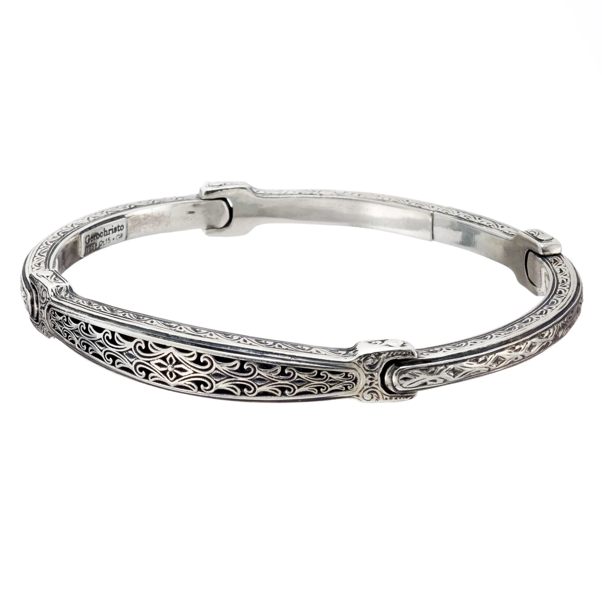 Silver Garden Shadows Flex Bangle Bracelet