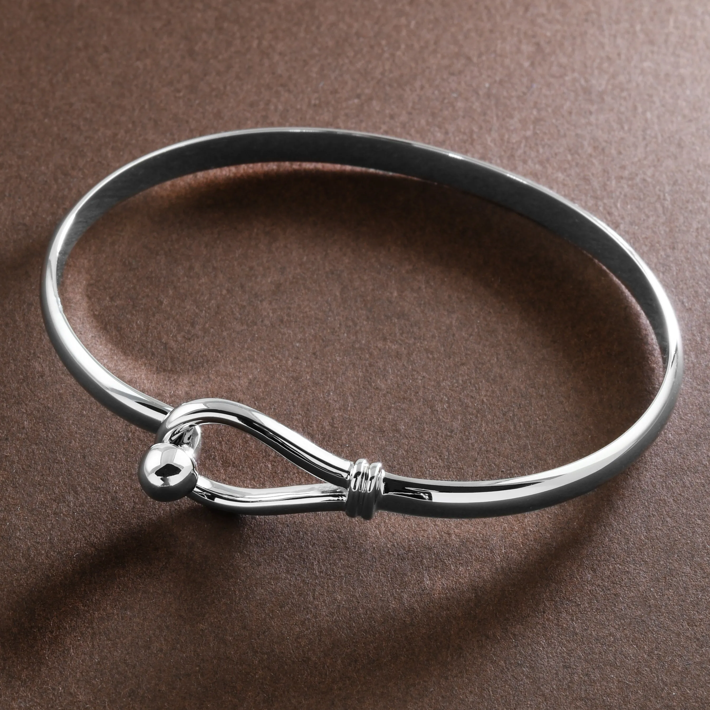 Silver Loop And Ball Bracelet