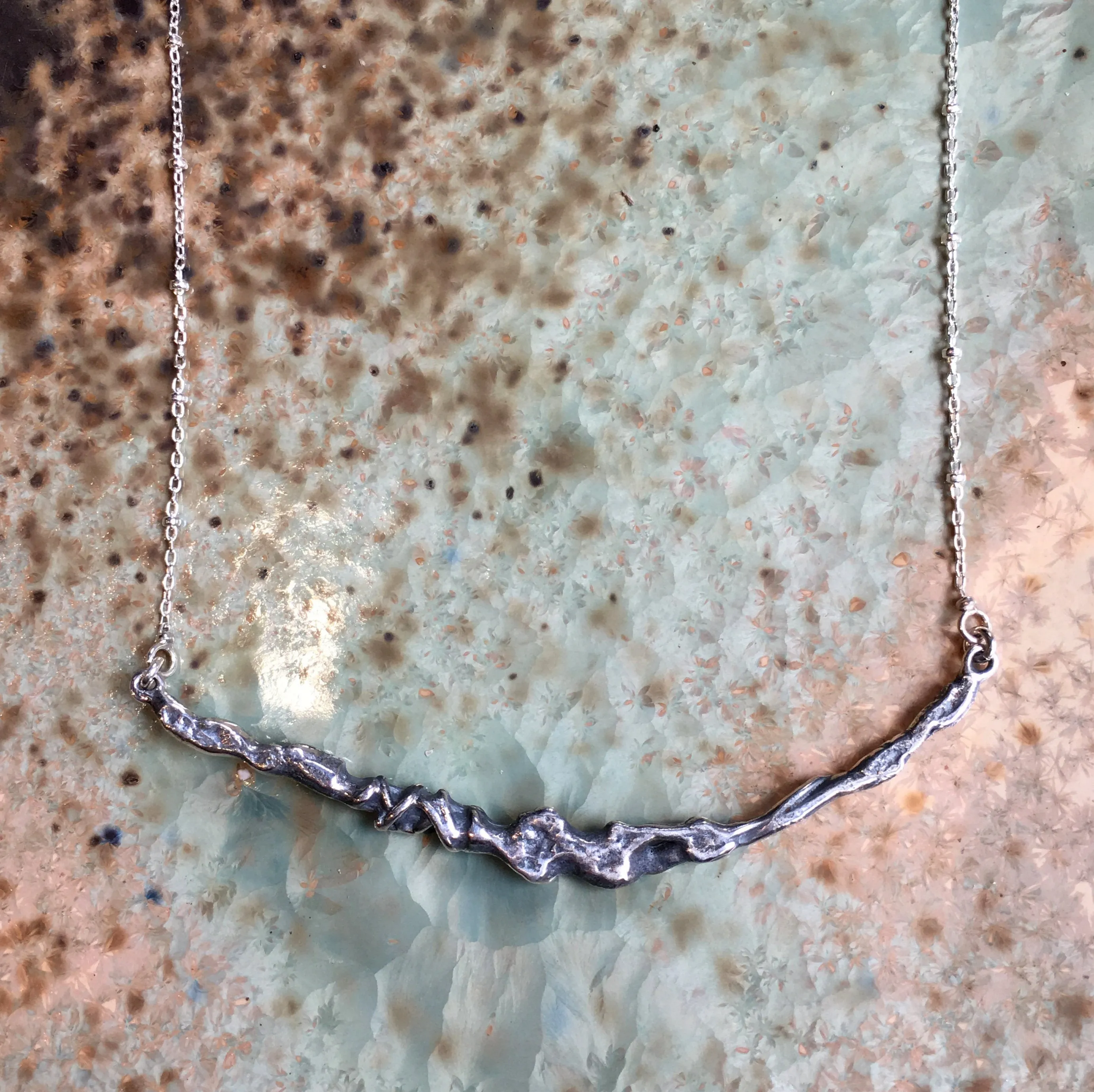 Silver Minimalist Necklace - Lily.