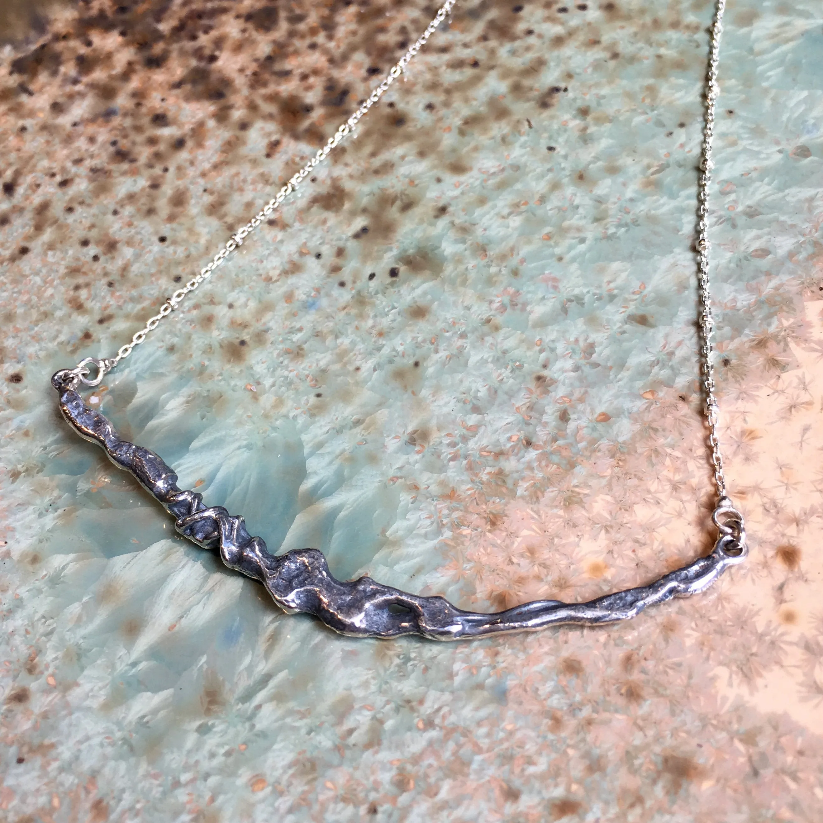 Silver Minimalist Necklace - Lily.