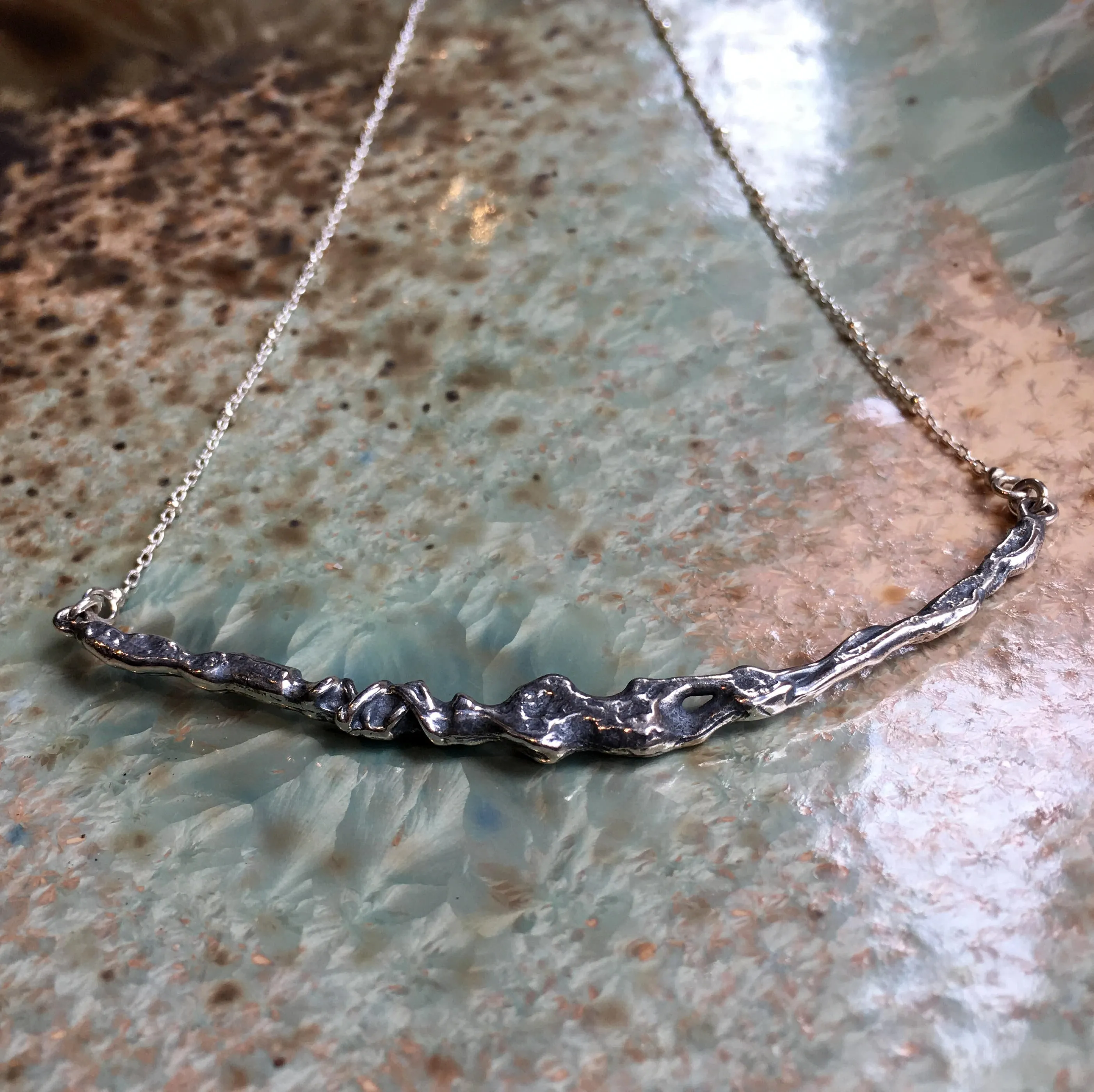 Silver Minimalist Necklace - Lily.