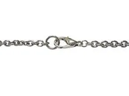 Silver Toned Etched Piranha Fish Pendant Necklace