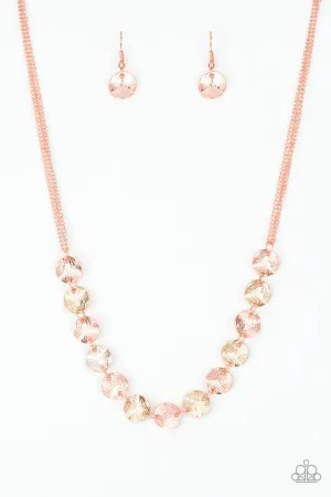 Simple Sheen Copper Paparazzi Necklace