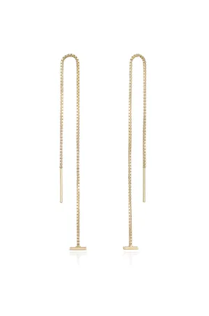 Single Chain Threader Earrings