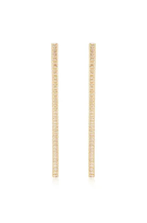 Singular Crystal Drop Earrings