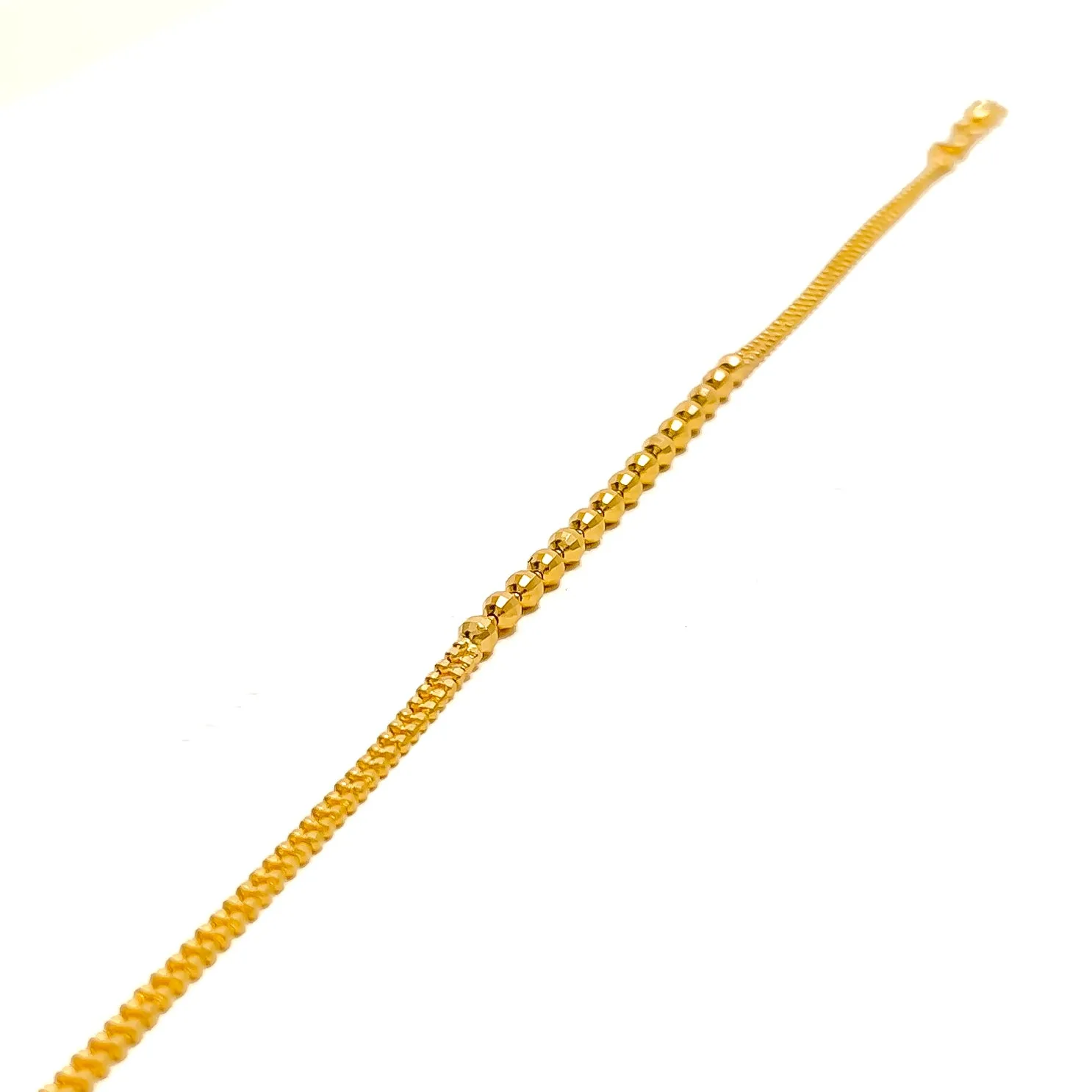 Sleek Jazzy 22K Gold Bracelet