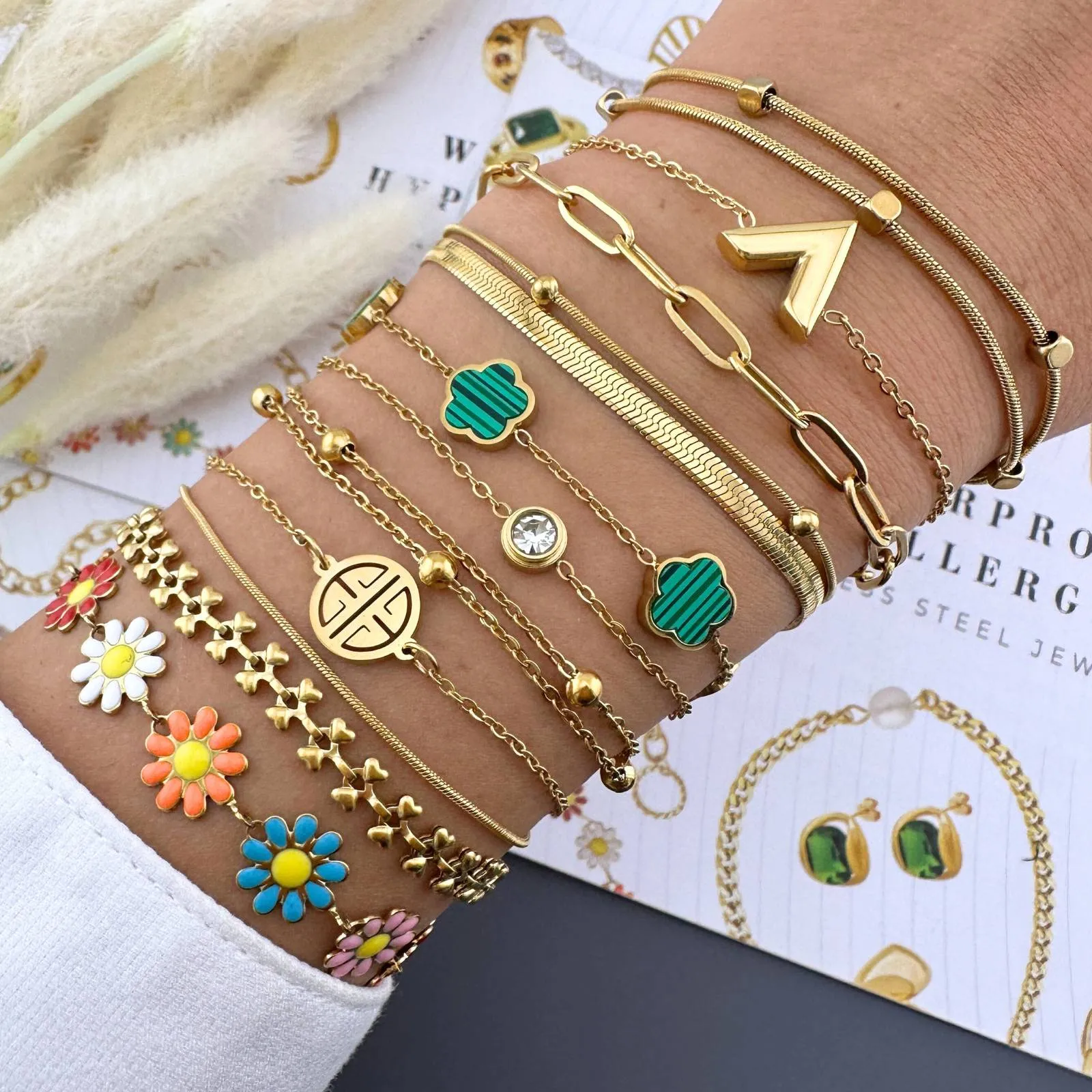 Sleek Rope Chain Bracelet – 18K Gold
