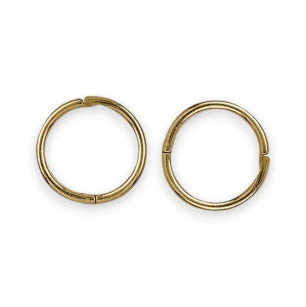 Sleepers (Plain, Hinged) in 9ct Yellow Gold