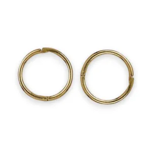 Sleepers (Plain, Hinged) in 9ct Yellow Gold
