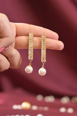 Slim Delicate Tassel Drop Earrings