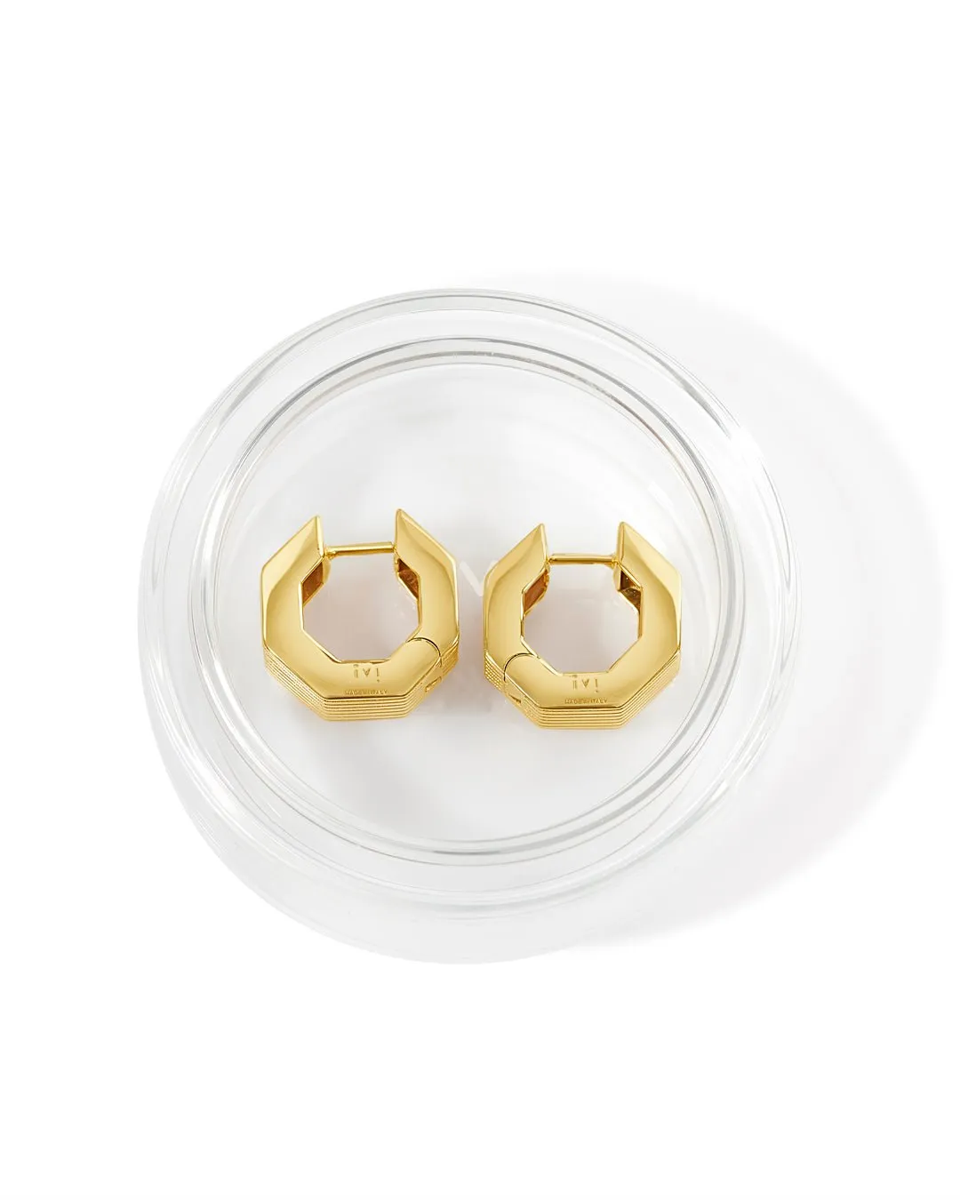 SMALL AURELIA OCTAGON HOOPS