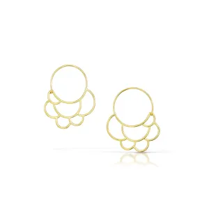 Small Cumulus Hoops in Gold