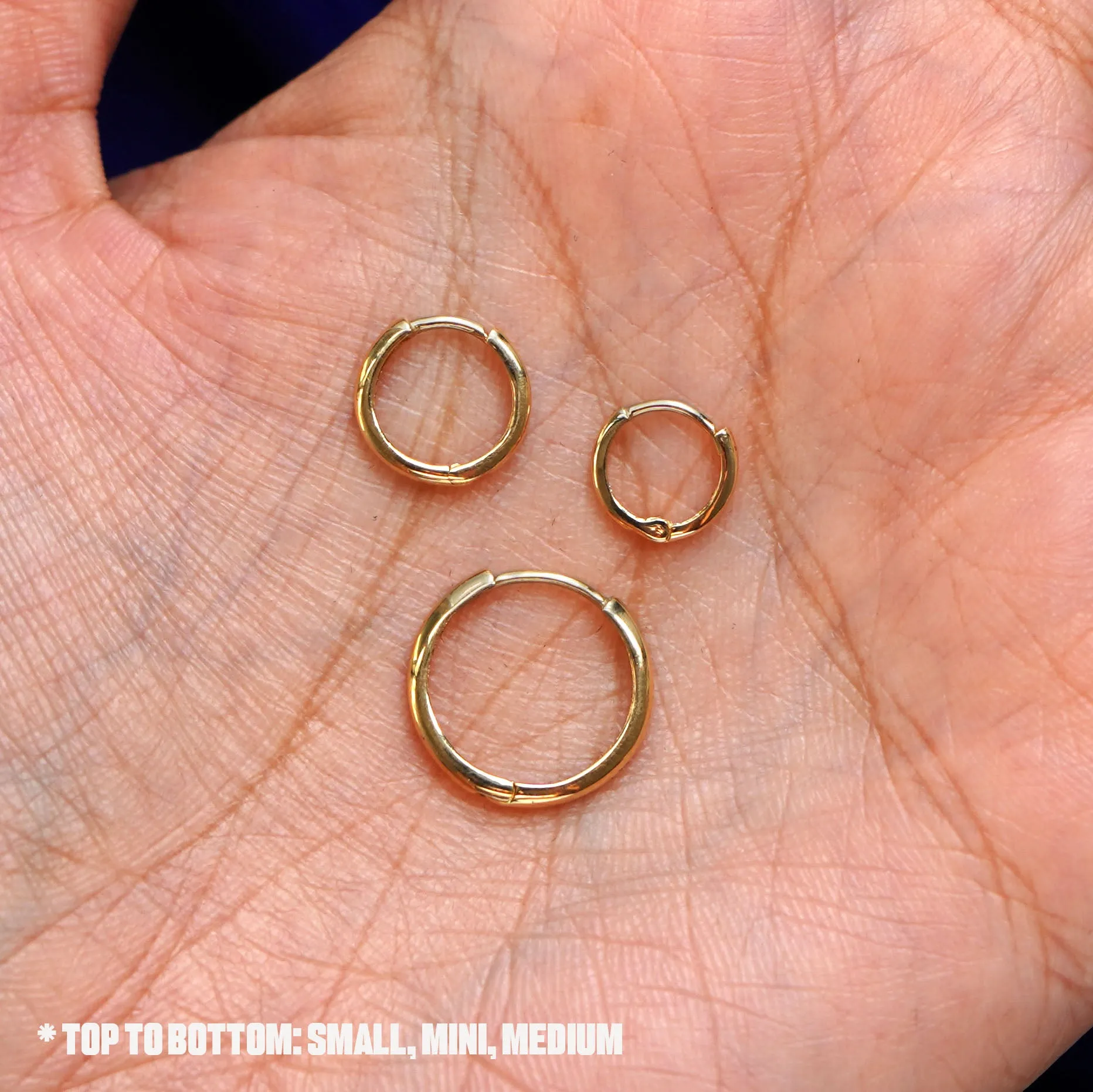 Small Curvy Huggie Hoops