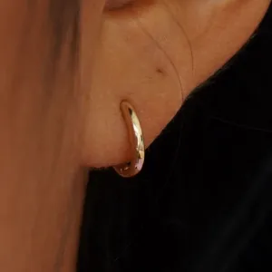 Small Curvy Huggie Hoops