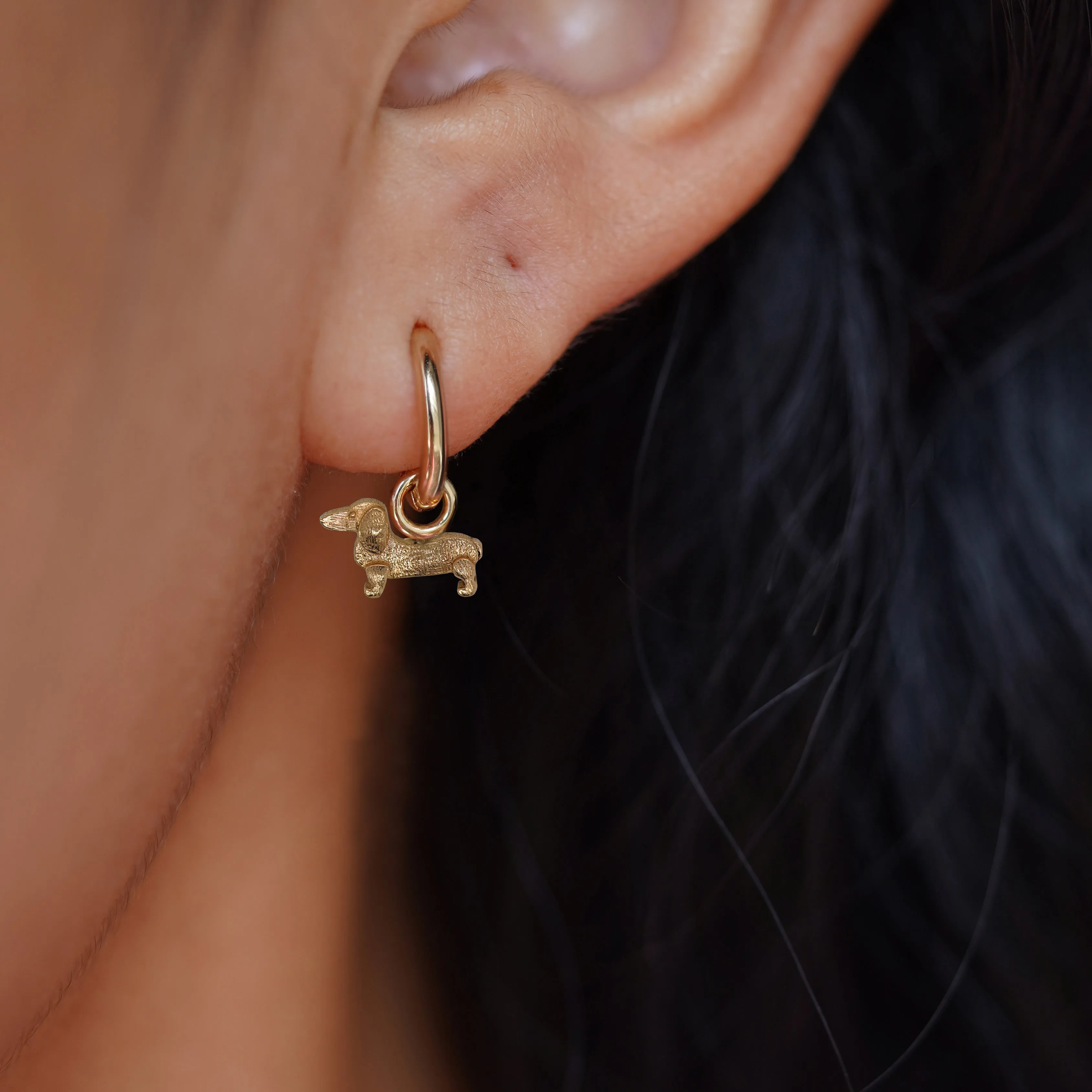 Small Curvy Huggie Hoops