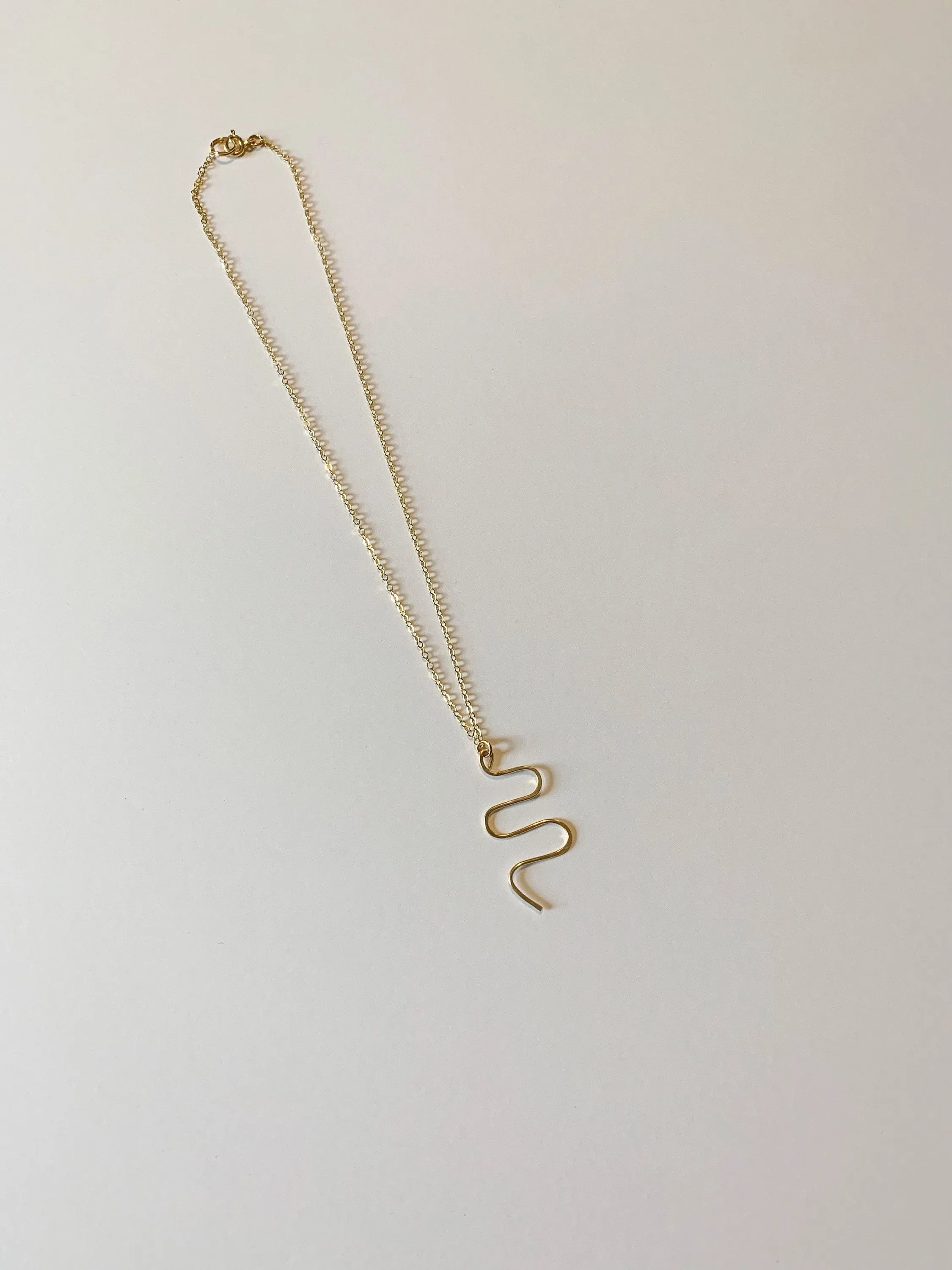 Snake Squiggle Necklace