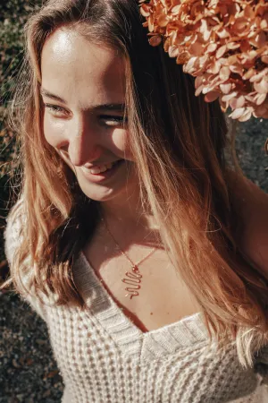 Snake Squiggle Necklace