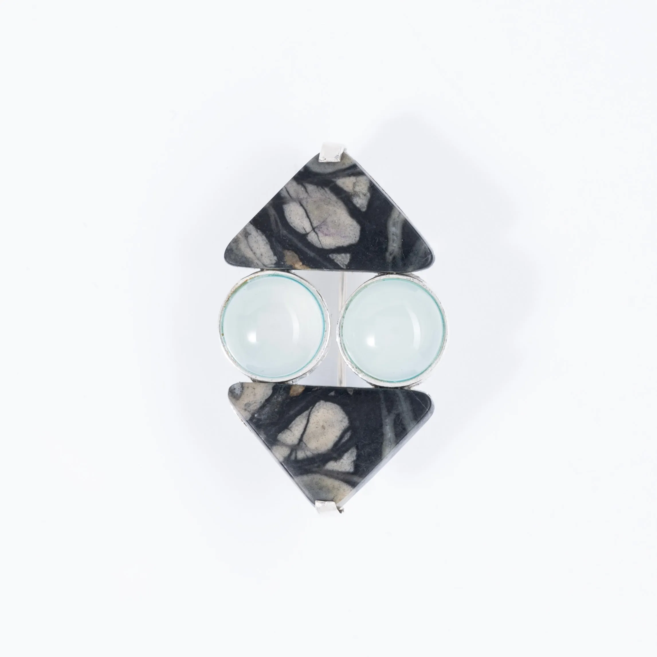 Snowflake Obsidian Frost Brooch