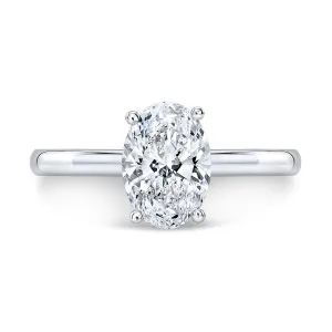 Solitaire Diamond Prong Engagement Ring Mounting
