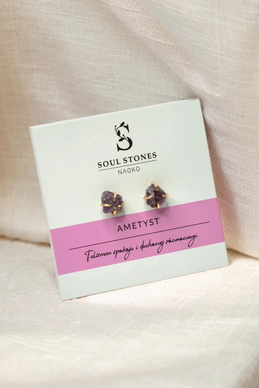 Soul Stones Amethyst Earrings