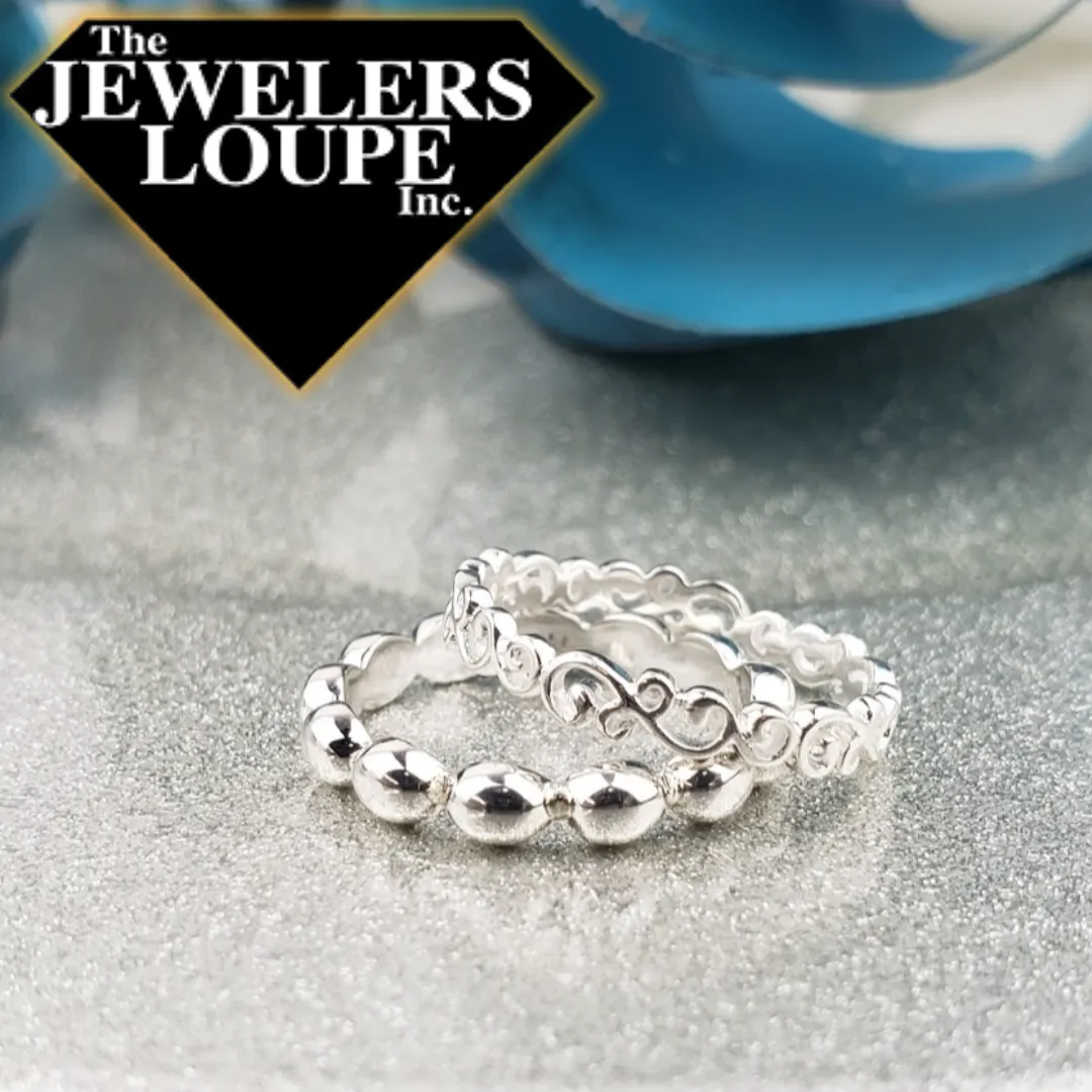 Southern Gates Sterling Silver Rice Bead Ring, Size 10 (96163)