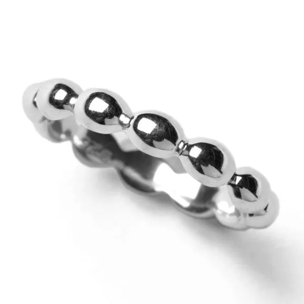 Southern Gates Sterling Silver Rice Bead Ring, Size 10 (96163)