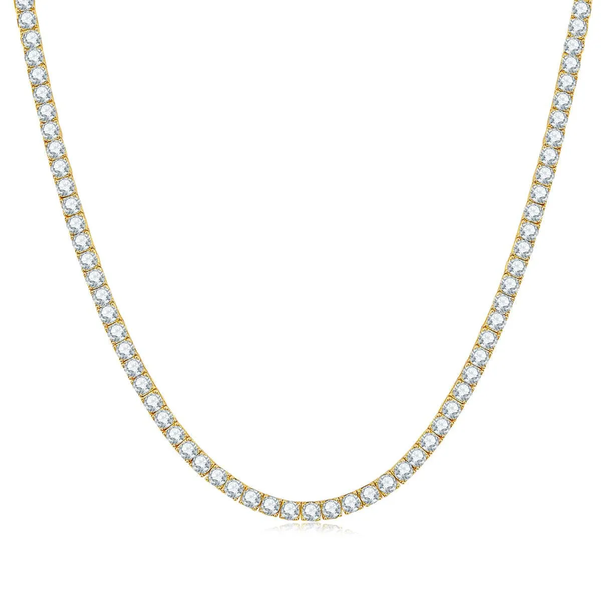 Sparkle Gold Tennis Chain Necklace