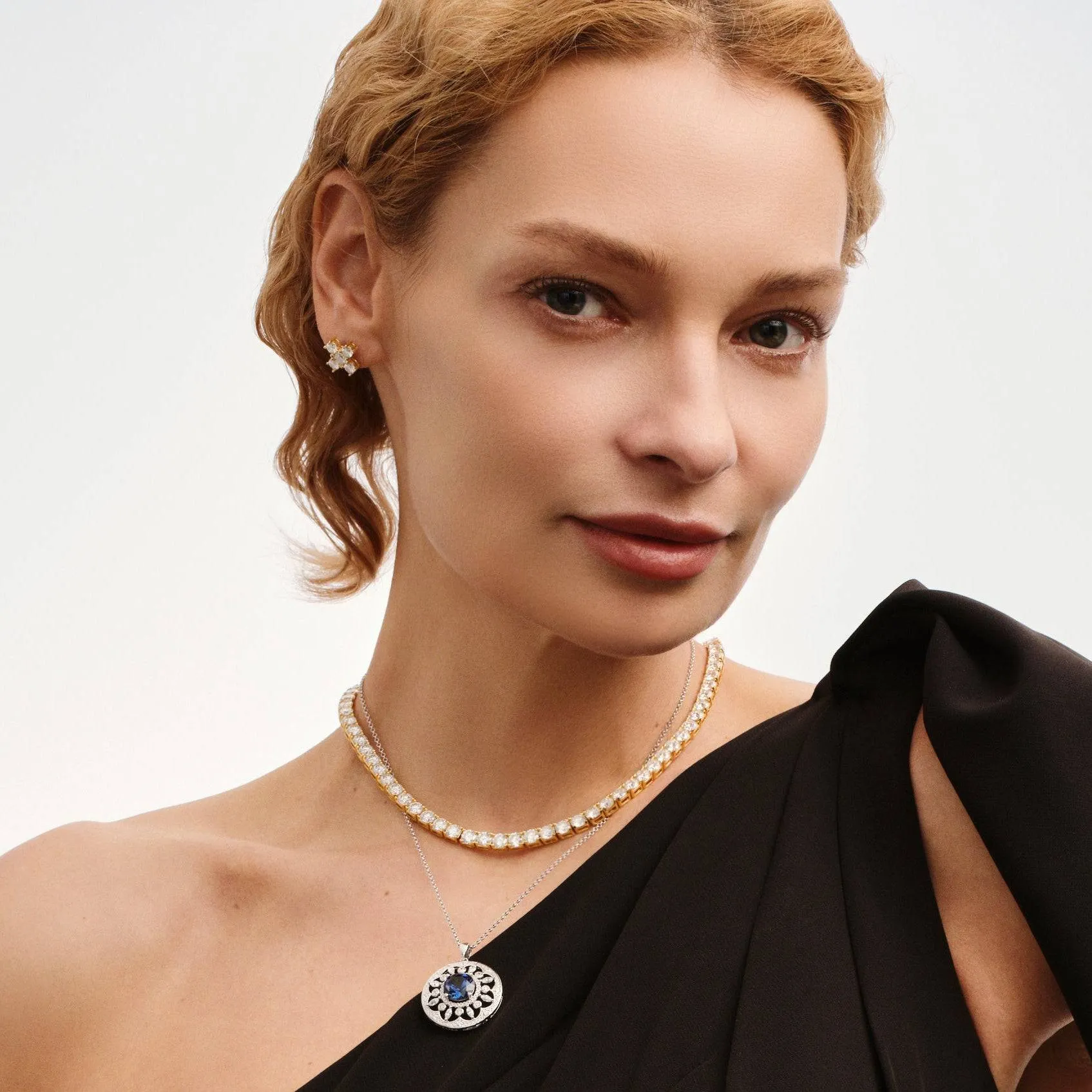 Sparkle Gold Tennis Chain Necklace