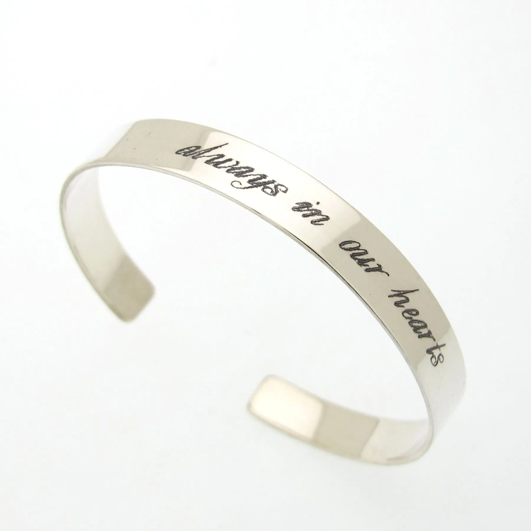 Special Brother Gift Personalized Sterling Silver Cuff Bracelets for Men