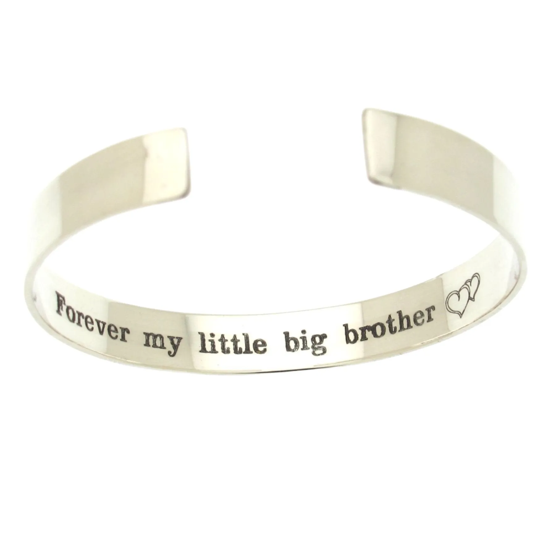Special Brother Gift Personalized Sterling Silver Cuff Bracelets for Men