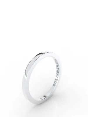 STACKING BAND RING 14k WHITE GOLD
