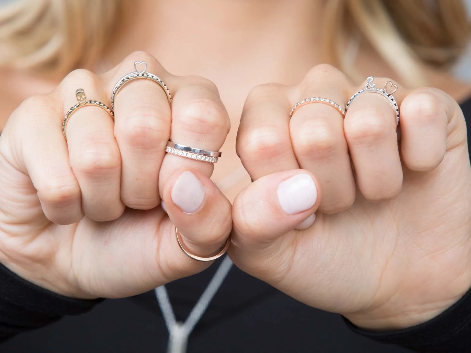 STACKING BAND RING 14k WHITE GOLD